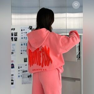 White Fox Boutique Hoodie and Sweatpants Set